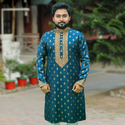 সী-গ্রীন কালার পাঞ্জাবী