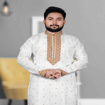 সাদা কালার পাঞ্জাবী