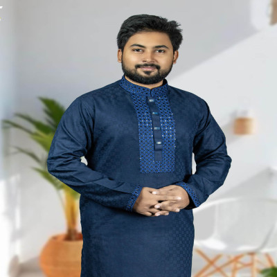 ডার্ক নেভী ব্লু কালার পাঞ্জাবী