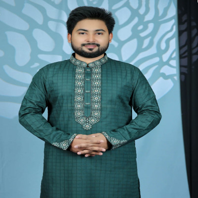 সী-গ্রীন কালার পাঞ্জাবী