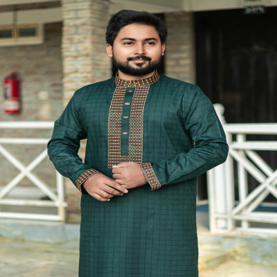 সী-গ্রীন কালার পাঞ্জাবী