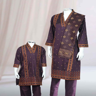 পার্পেল কালার থ্রি-পিস