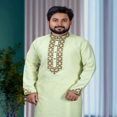 ক্রিম কালার পাঞ্জাবী