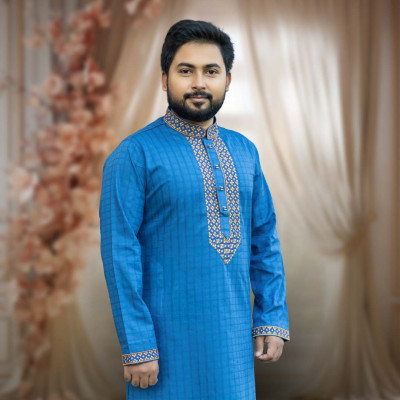 রয়েল ব্লু কালার পাঞ্জাবী