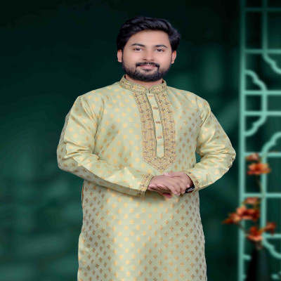 অলিভ কালার কাতান পাঞ্জাবী