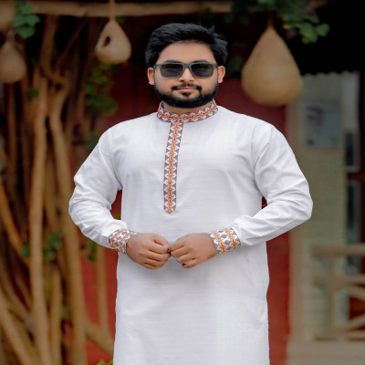 সাদা কালার পাঞ্জাবী