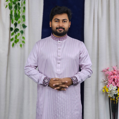 লাইট ল্যাভেন্ডার কালার পাঞ্জাবী