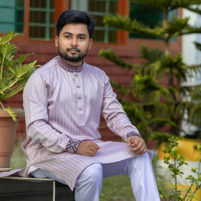 লাইট ল্যাভেন্ডার কালার পাঞ্জাবী